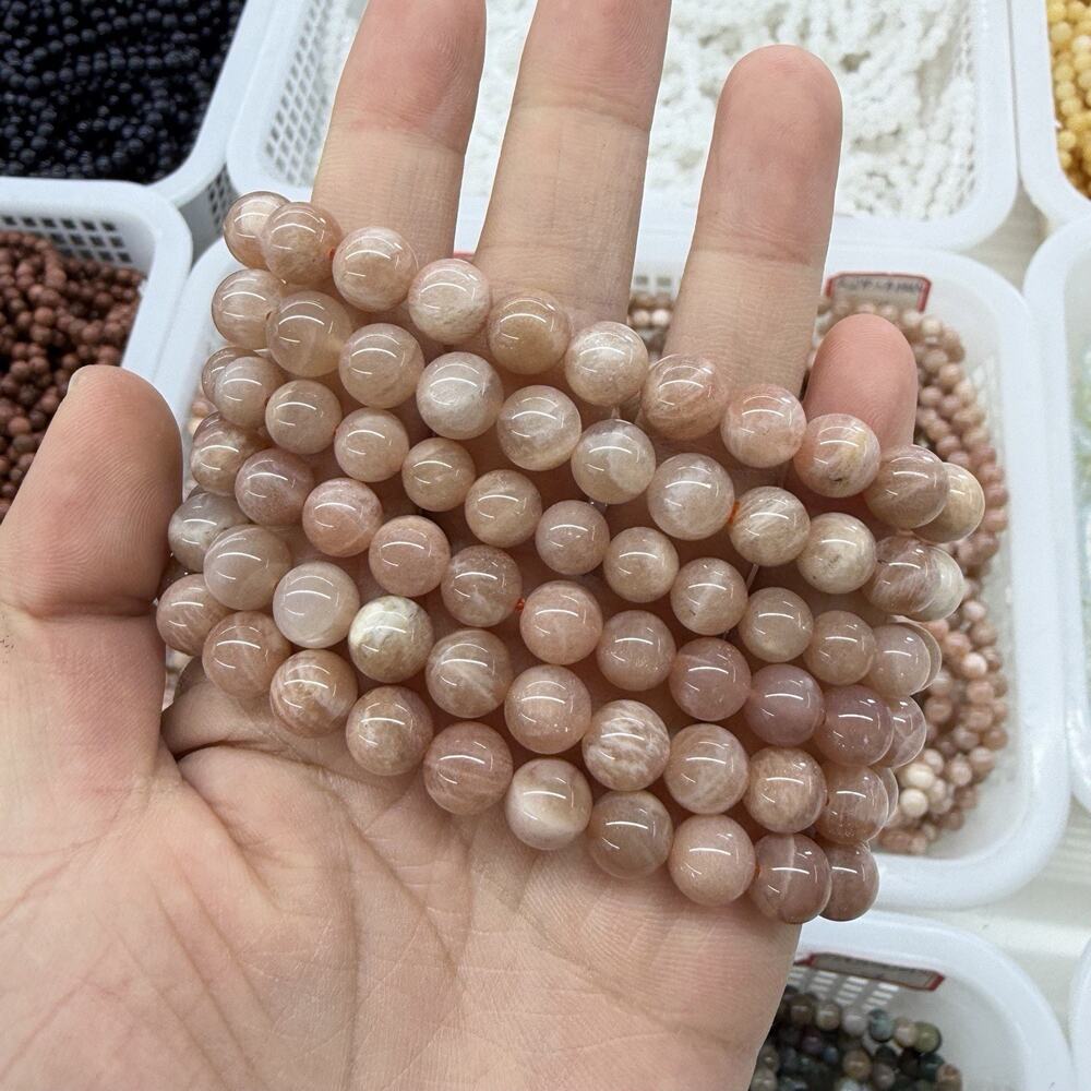 8MM Gold Sunstone Bracelet
